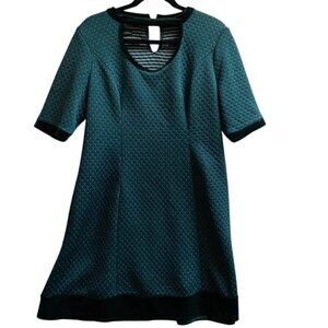 Shelley Klassen quilted velvet tunic dress Sz XL